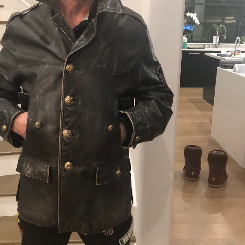 Men leather jacket